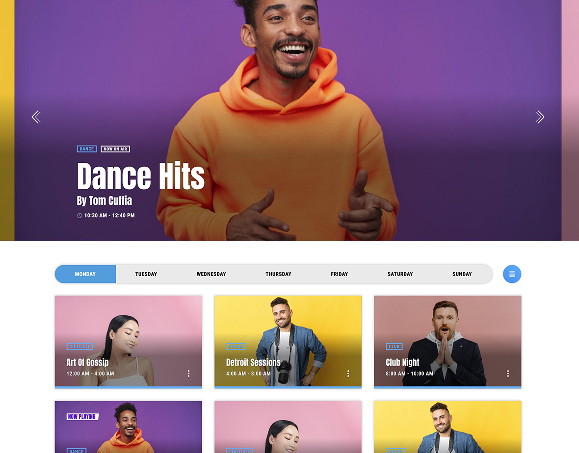 Good radio schedule plugin