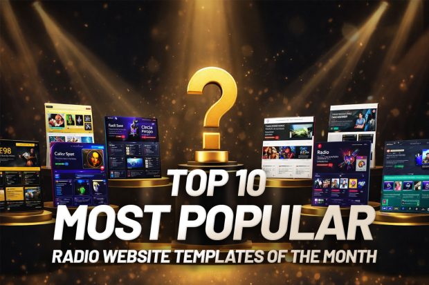 Most popular radio station website templates of the month